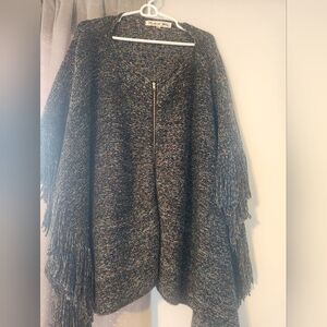 Michael Stars Multicolor Zip Poncho